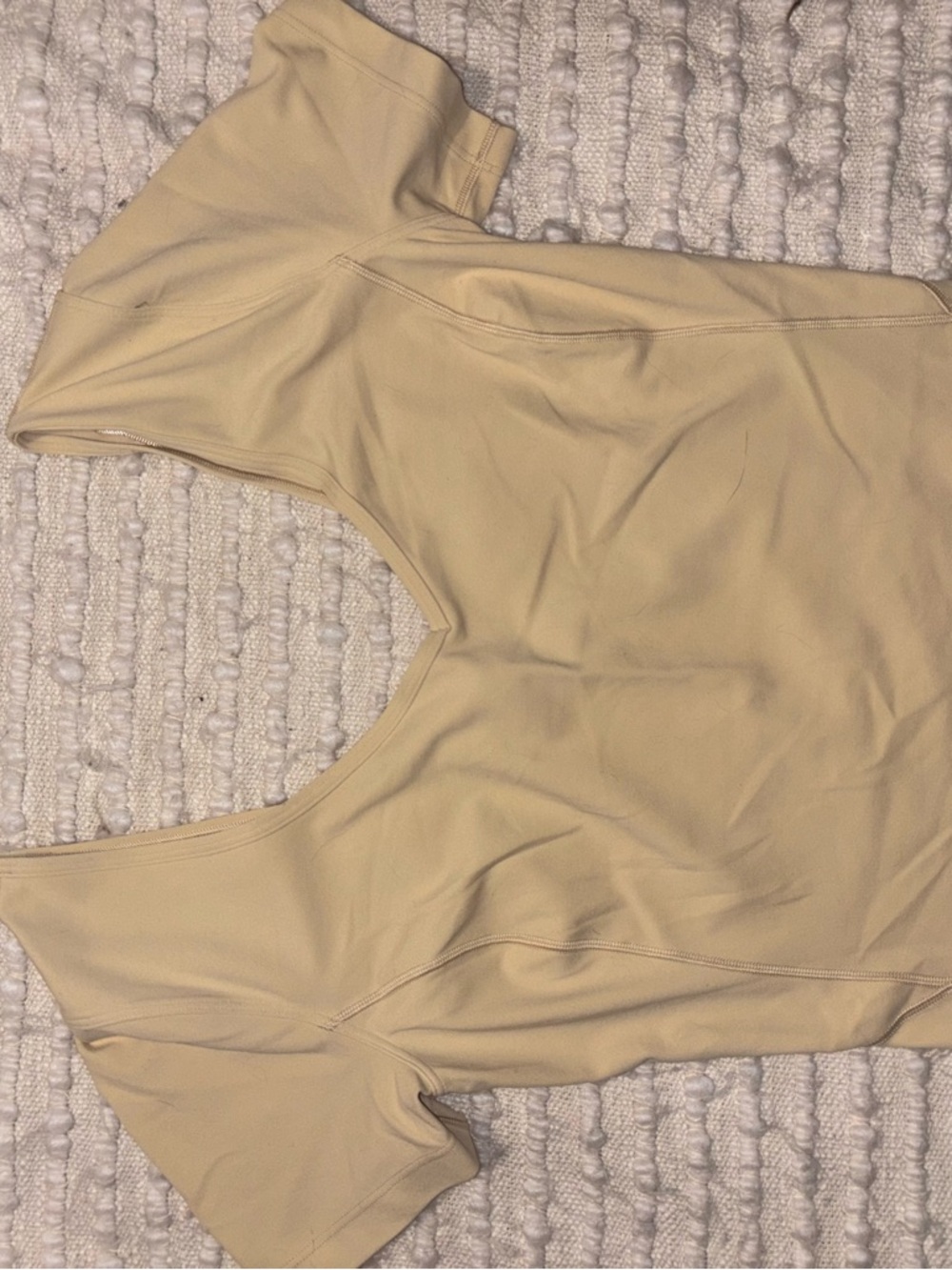 lululemon athletica Short Sleeve Scoop Neck Top - Light Beige